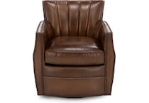 hooker furniture brown swivel chair z  