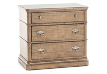 hooker furniture brown three drawer   
