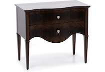 hooker furniture brown two drawer   