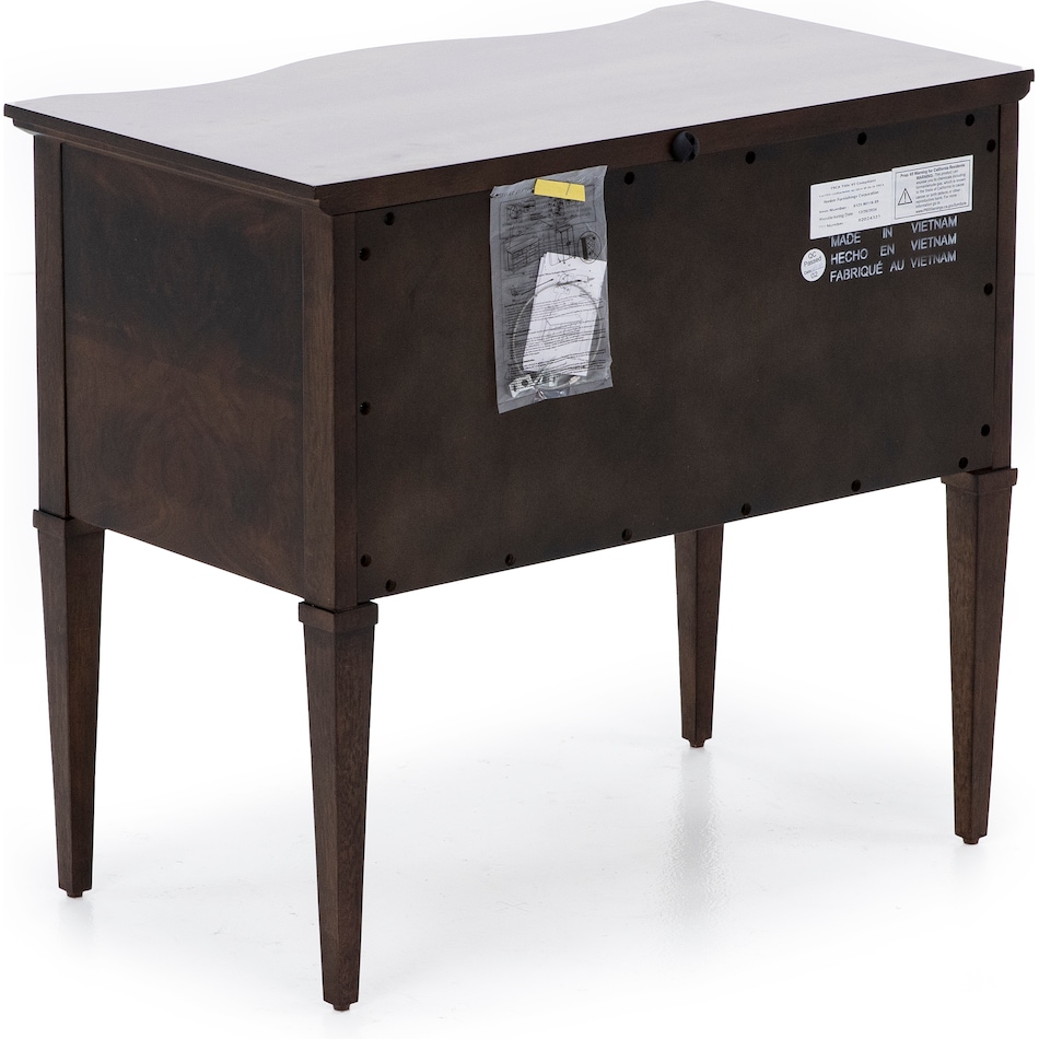 hooker furniture brown two drawer   