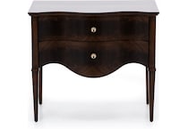 hooker furniture brown two drawer   