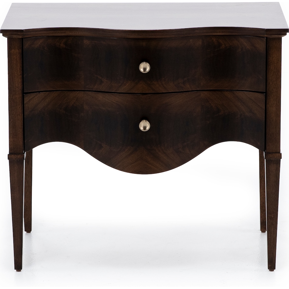 hooker furniture brown two drawer   