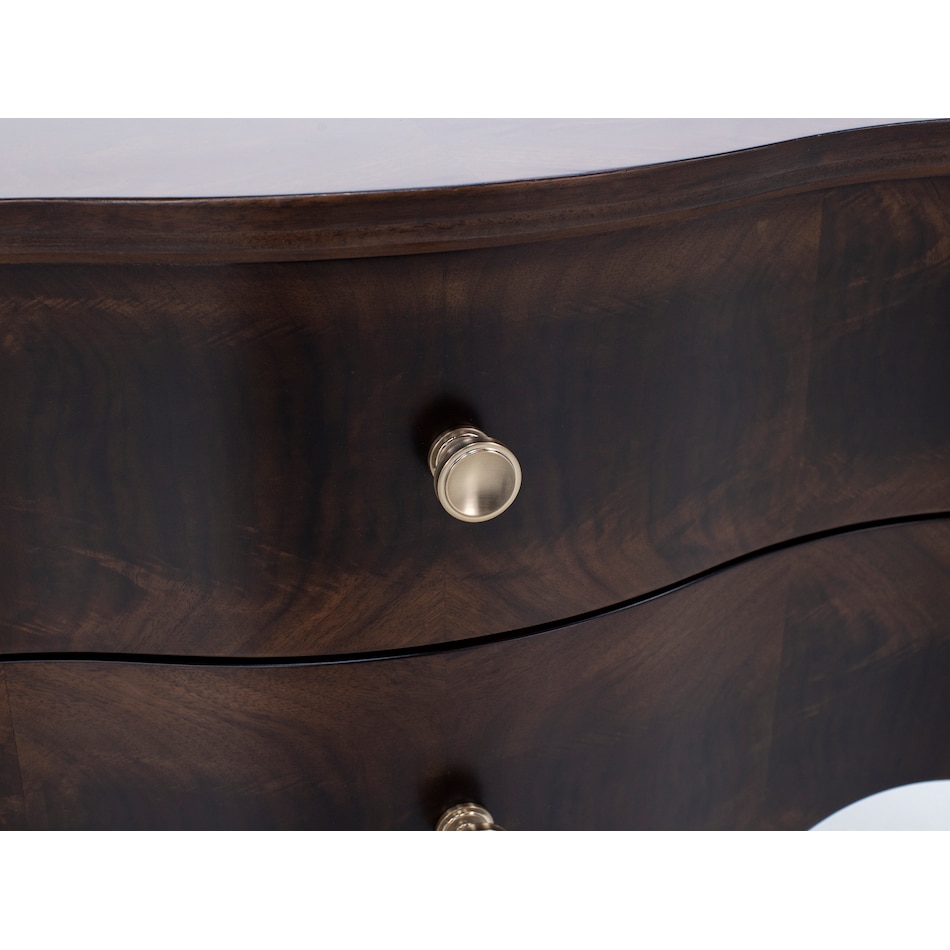 hooker furniture brown two drawer   