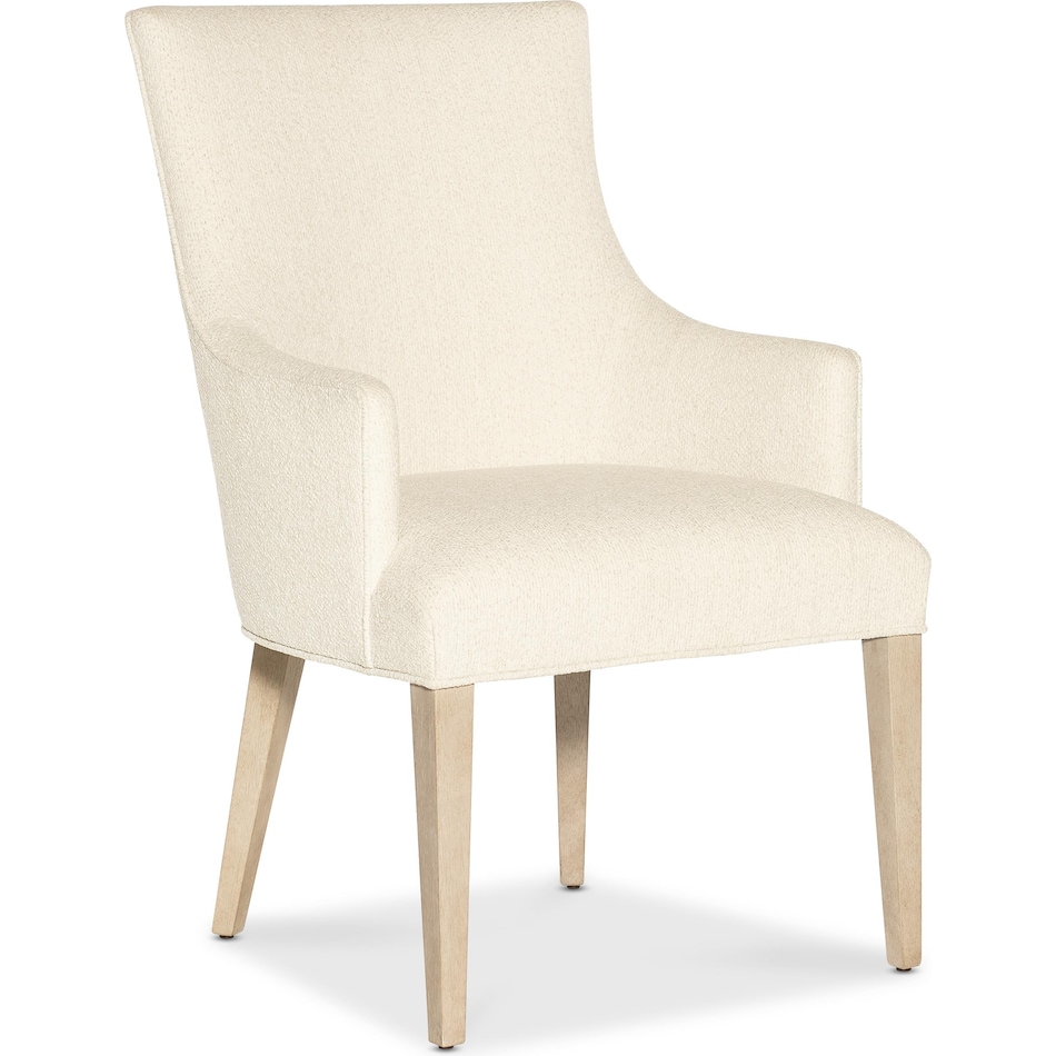 hooker furniture cream inch standard seat height arm chair   