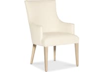 hooker furniture cream inch standard seat height arm chair   