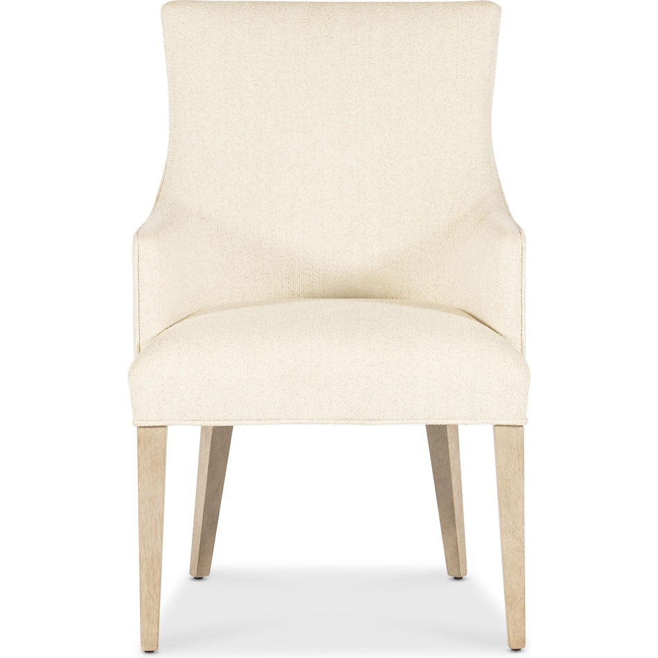 hooker furniture cream inch standard seat height arm chair   