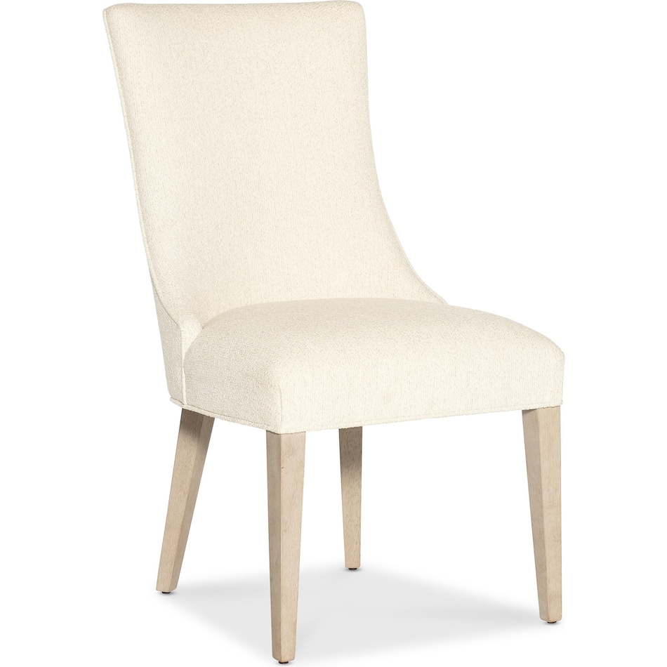 hooker furniture cream inch standard seat height side chair   
