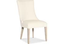 hooker furniture cream inch standard seat height side chair   