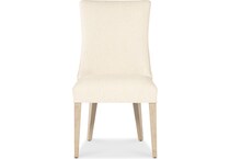 hooker furniture cream inch standard seat height side chair   