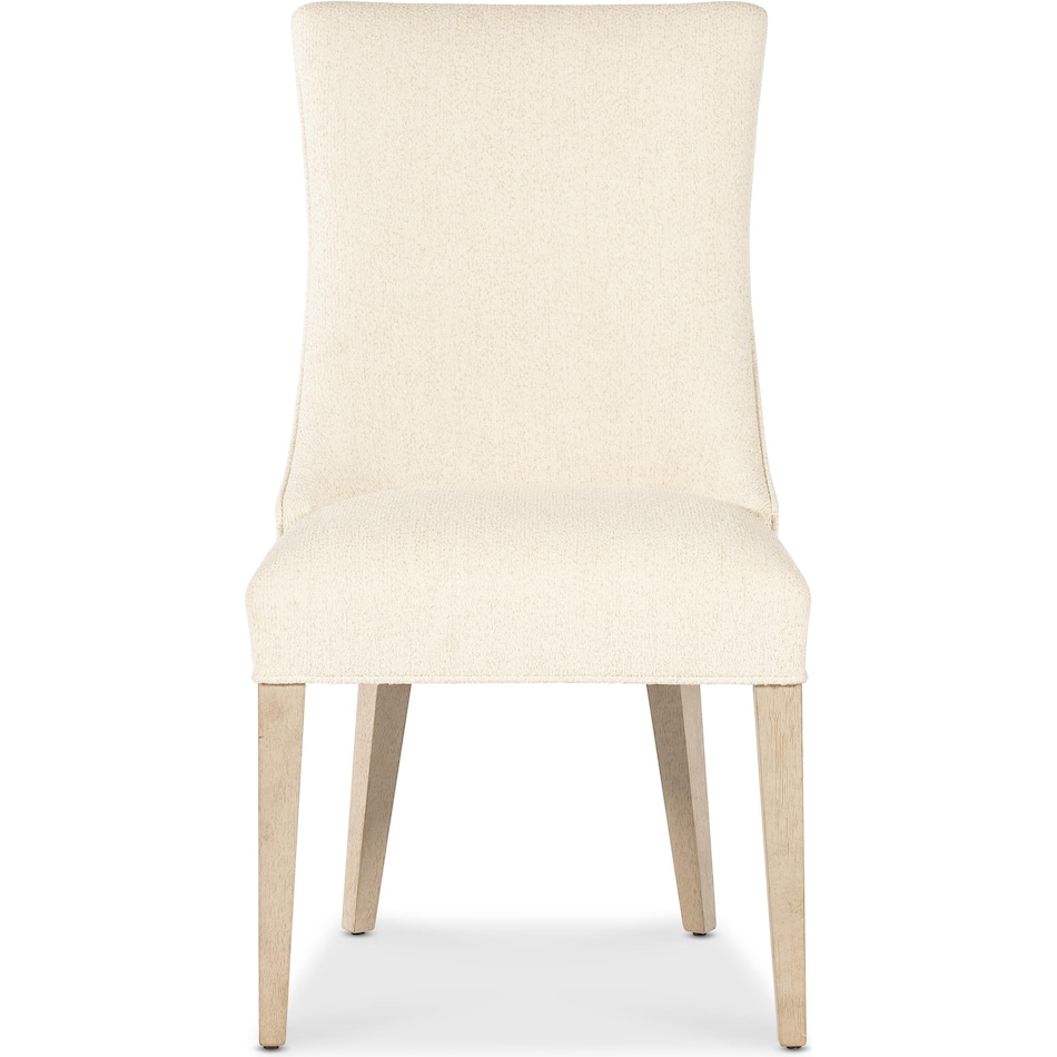 hooker furniture cream inch standard seat height side chair   