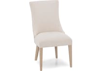 hooker furniture cream inch standard seat height side chair   