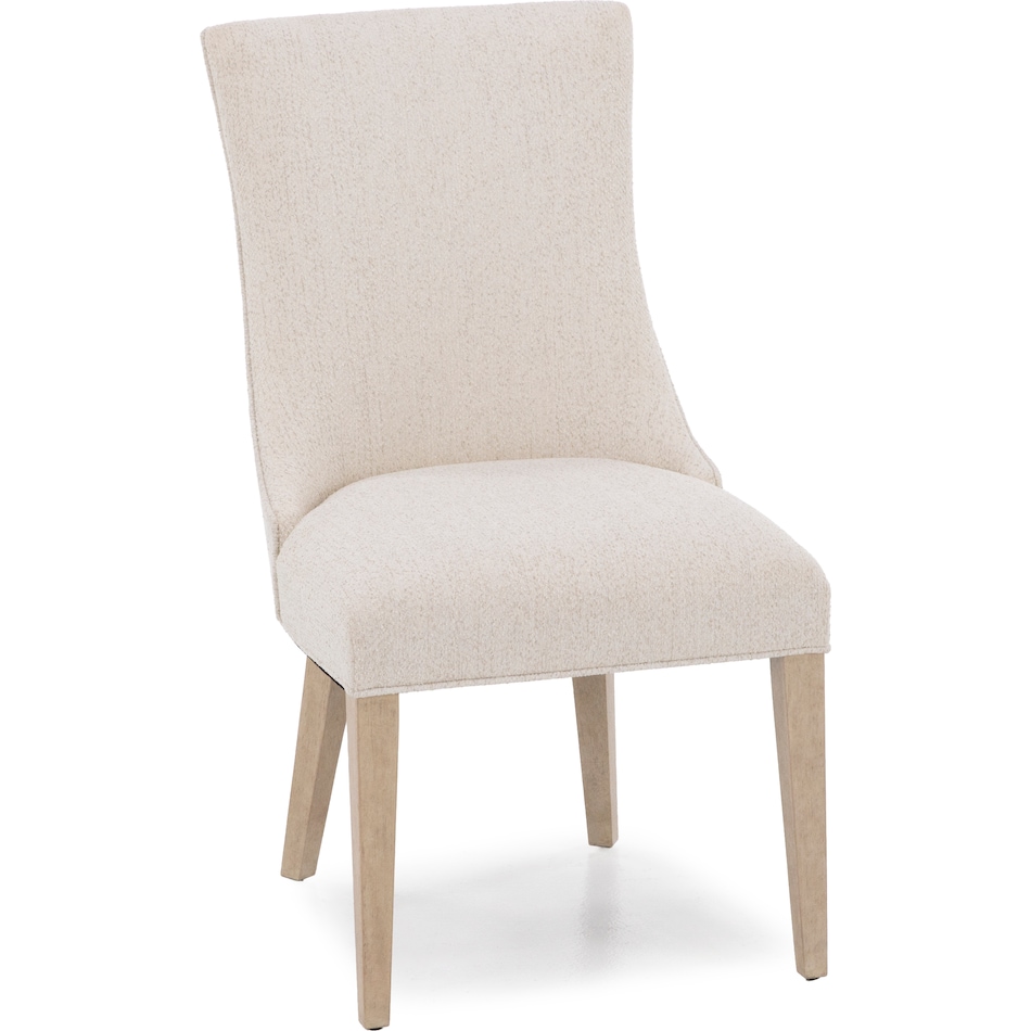 hooker furniture cream inch standard seat height side chair   
