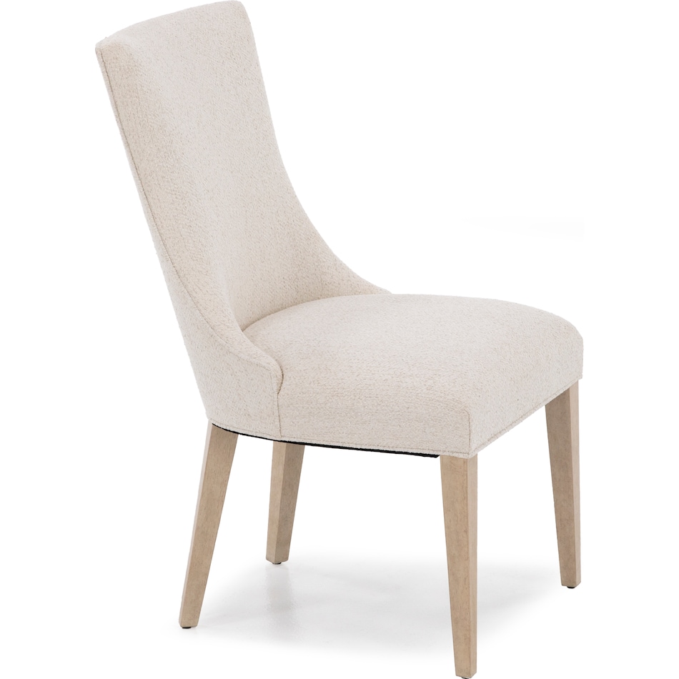 hooker furniture cream inch standard seat height side chair   
