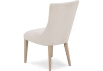 hooker furniture cream inch standard seat height side chair   