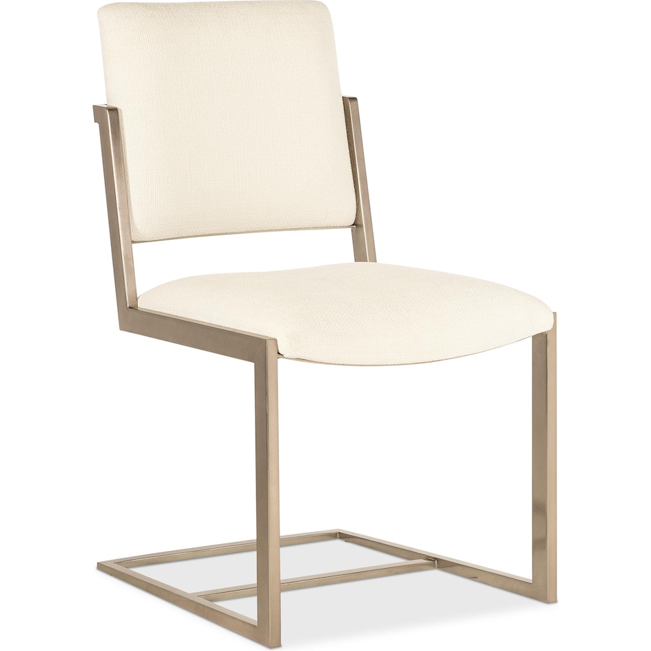 hooker furniture cream inch standard seat height side chair   