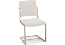 hooker furniture cream inch standard seat height side chair   