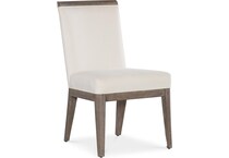 hooker furniture mink   cottony cotton inch standard seat height side chair   