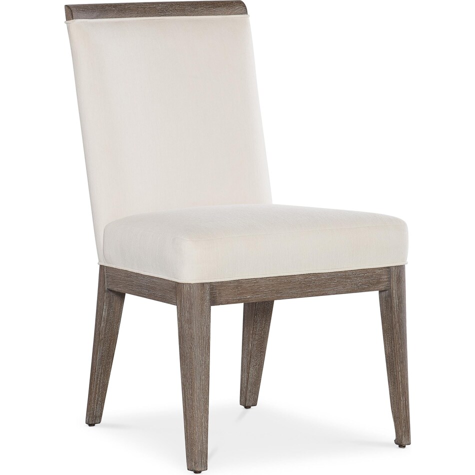 hooker furniture mink   cottony cotton inch standard seat height side chair   