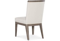 hooker furniture mink   cottony cotton inch standard seat height side chair   