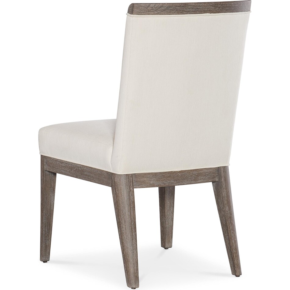 hooker furniture mink   cottony cotton inch standard seat height side chair   