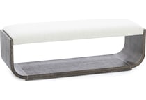 hooker furniture mink bench   