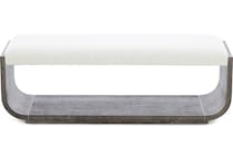 hooker furniture mink bench   