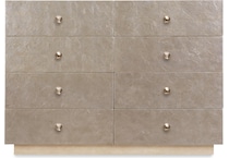 hooker furniture polished limestone double   