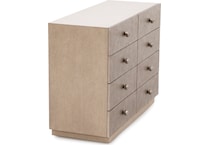 hooker furniture polished limestone double   