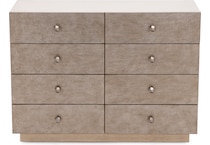 hooker furniture polished limestone double   