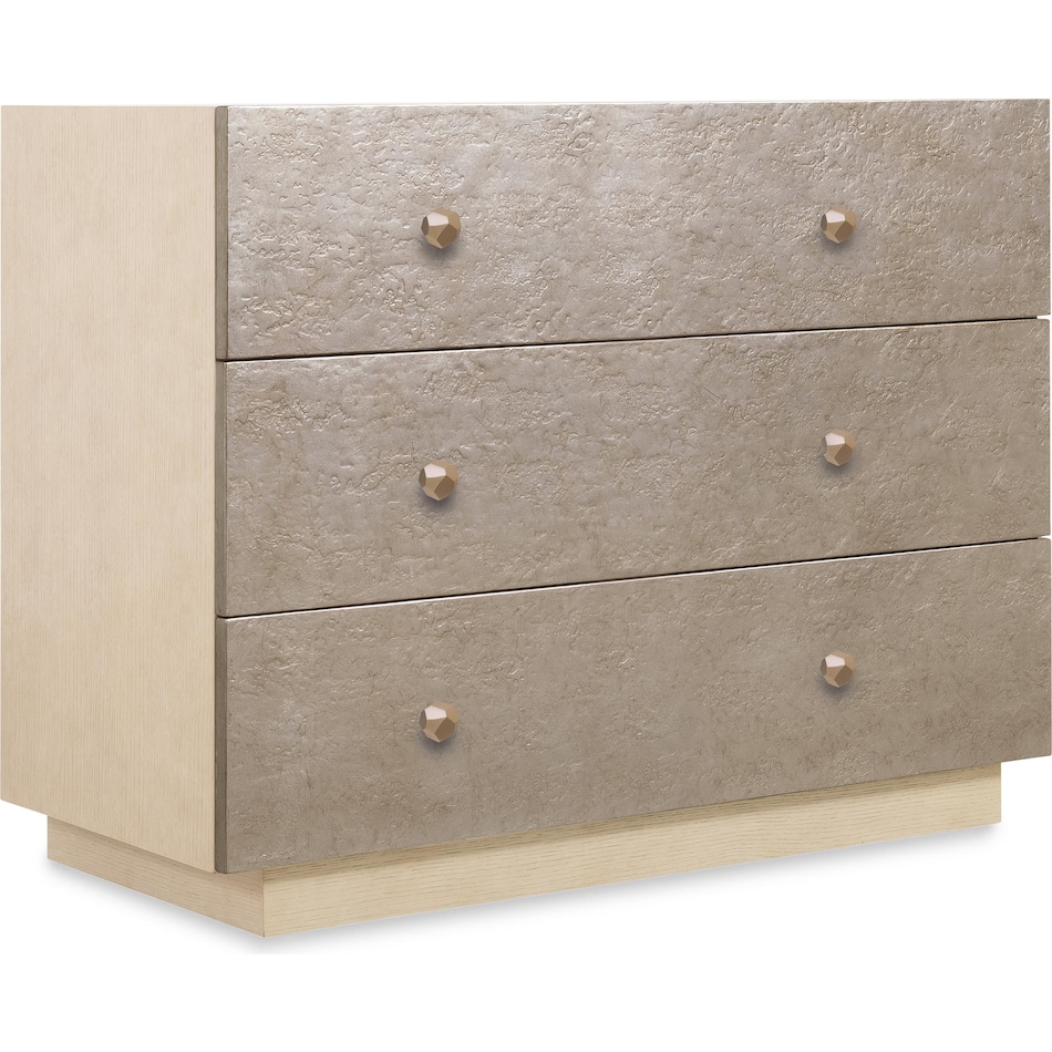 hooker furniture polished limestone drawer   