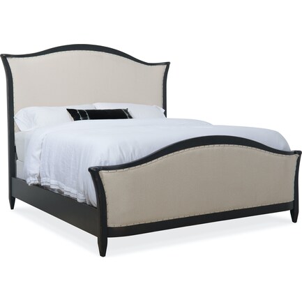 Hooker Ciao Bella Queen Upholstered Bed, Black