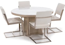 hooker furniture tan inch standard height round oval rpk  