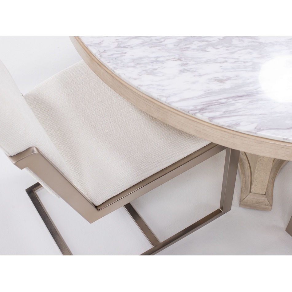 hooker furniture tan inch standard height round oval rpk  