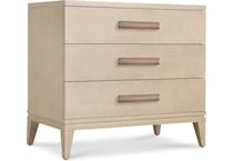 hooker furniture tan three drawer   