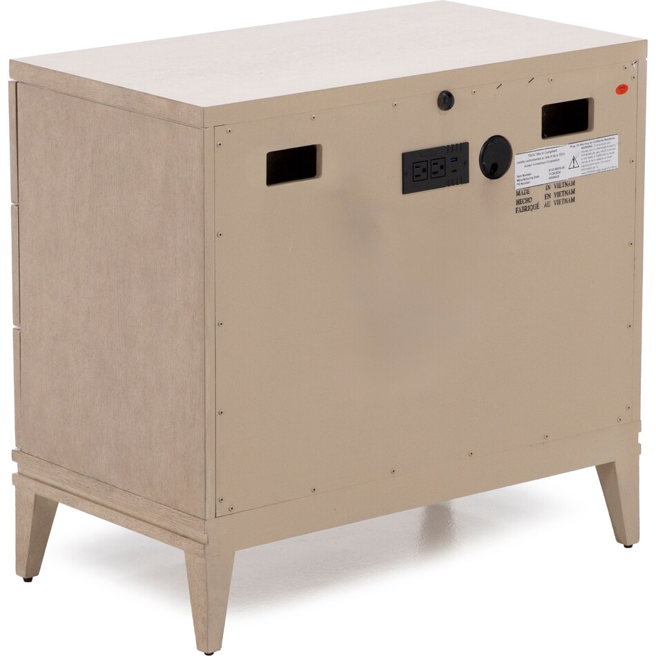 hooker furniture tan three drawer   