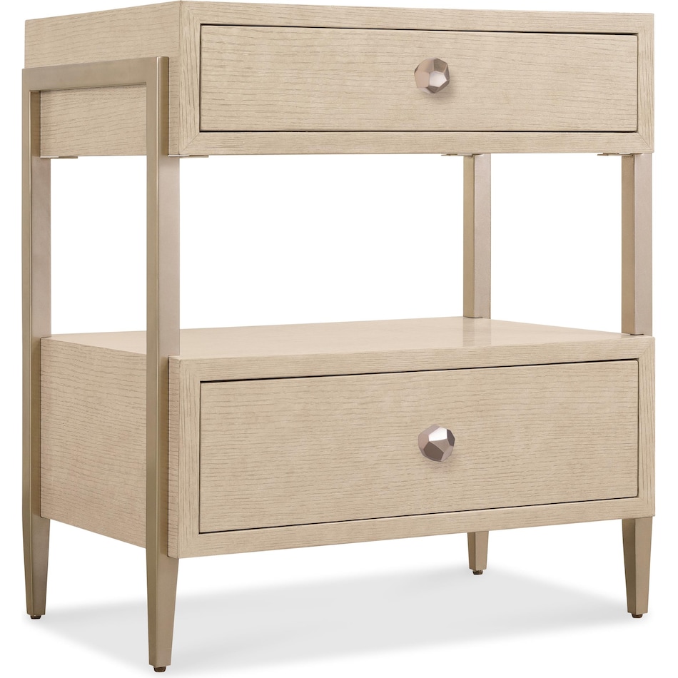 hooker furniture tan two drawer   