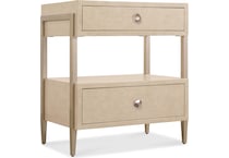 hooker furniture tan two drawer   