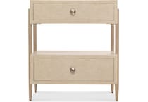 hooker furniture tan two drawer   