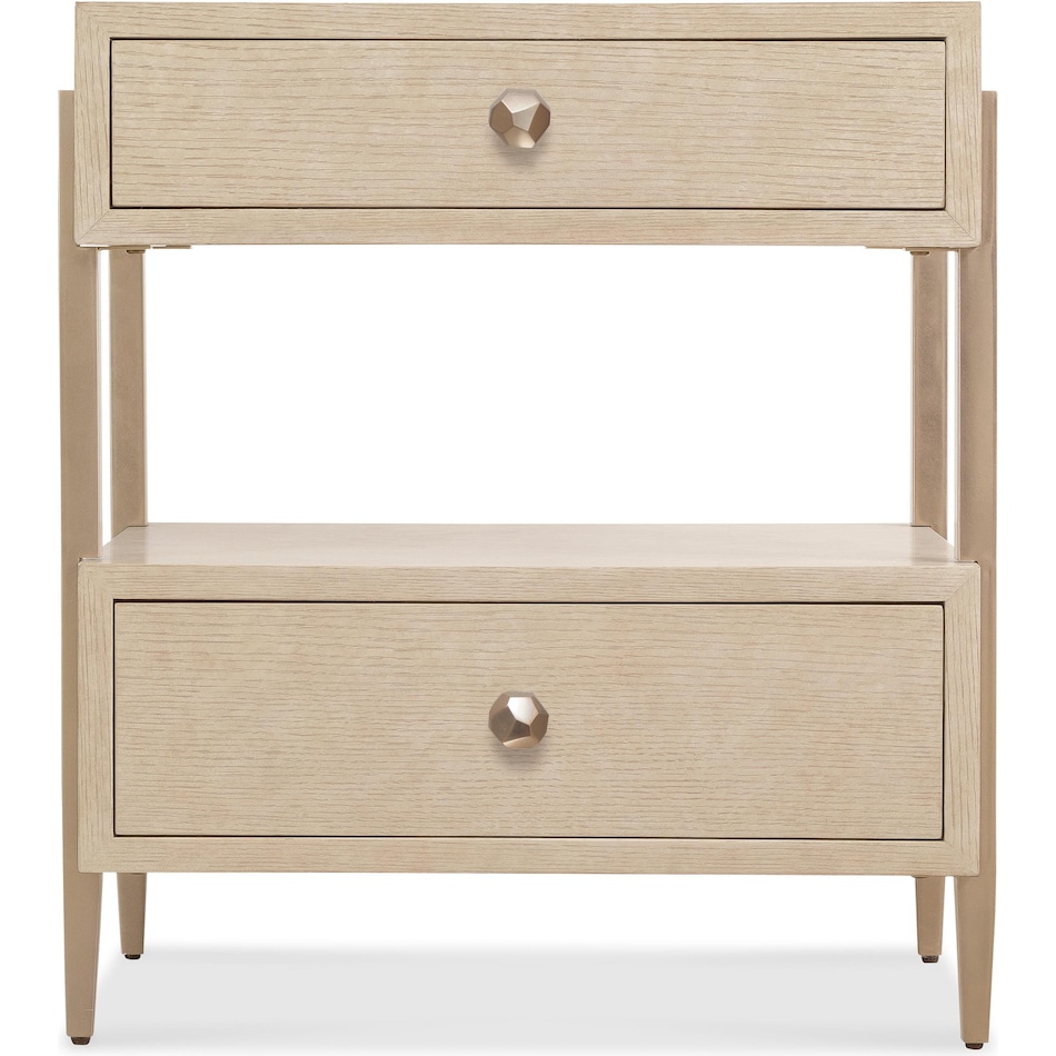 hooker furniture tan two drawer   
