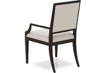 hooker furniture walnut   curate wheat performance inch standard seat height arm chair   