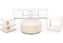 hooker furniture white console ccade  