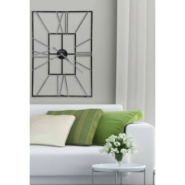 Howard Miller Wrought Iron Wall Clock 24"W x 36"H