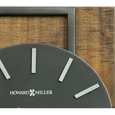 Howard Miller Wood and Metal Pendulum Wall Clock 7.5"W x 23.5"H