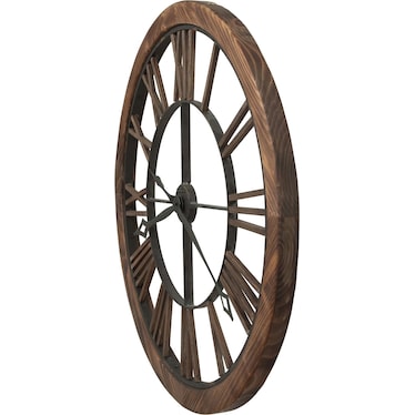 Howard Miller Metal and Wood Wall Clock 32" Round