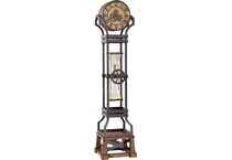 howard miller brown floor clock   
