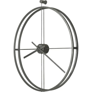 Howard Miller Charcoal Metal Wall Clock 37" Round