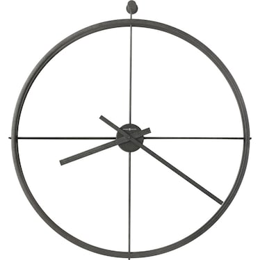 Howard Miller Charcoal Metal Wall Clock 37" Round