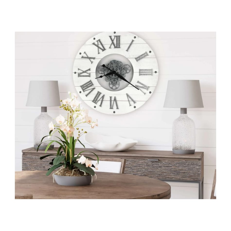 howard miller white clocks   