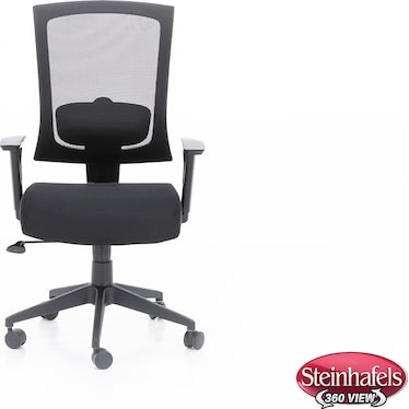 Black Lumbar Support Office Chair