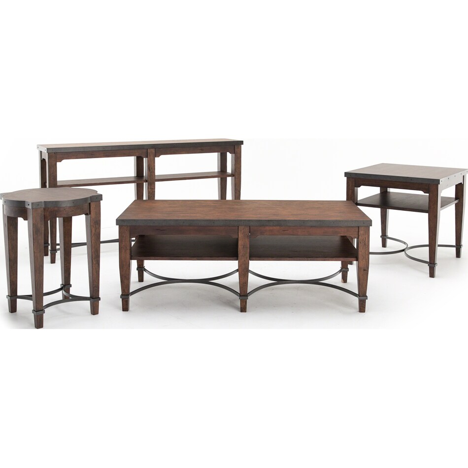 hukl brown cocktail table   